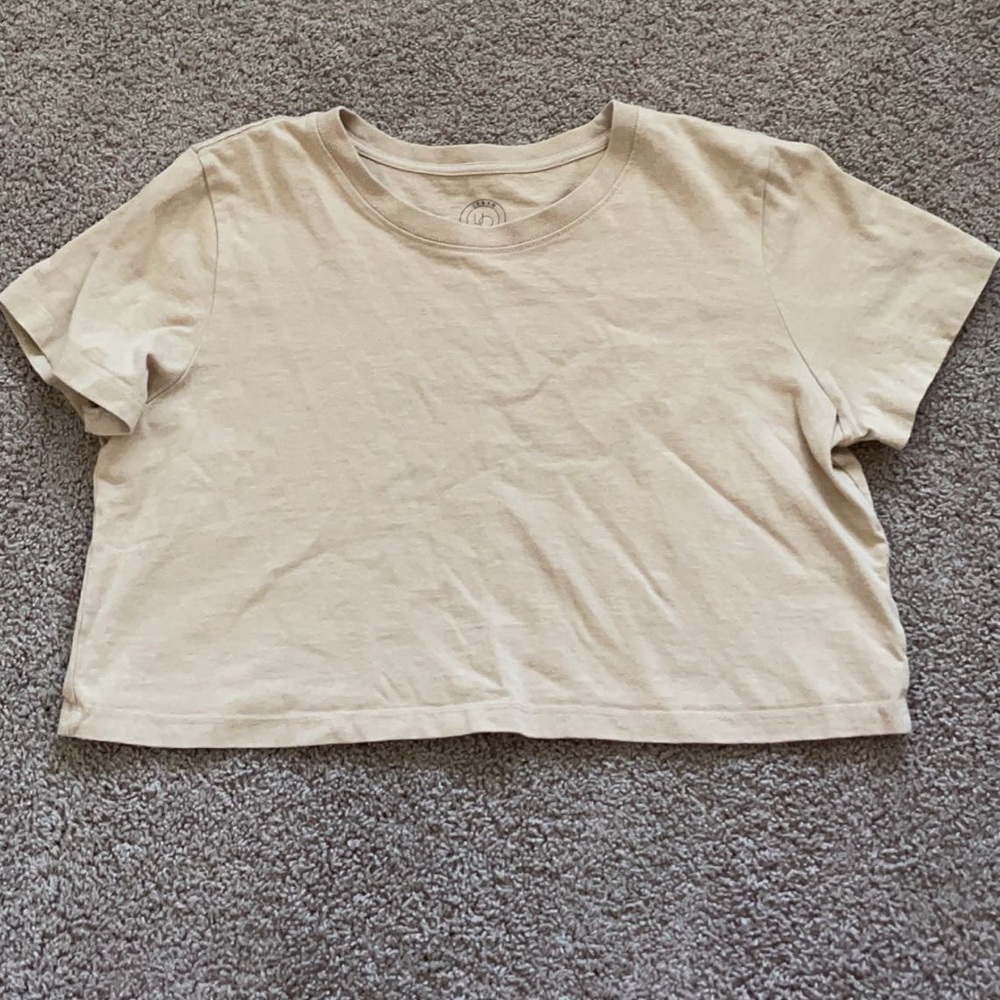 tan urban crop top